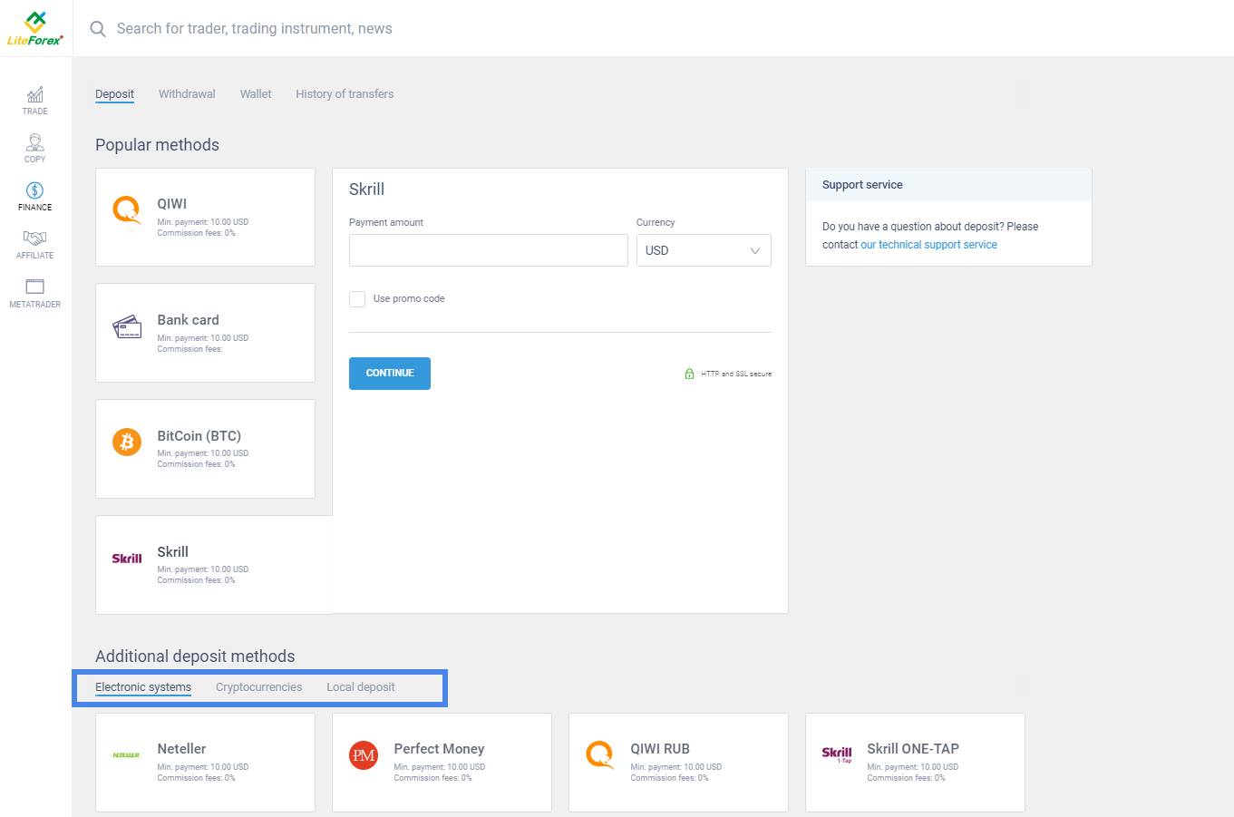 Daftar di platform